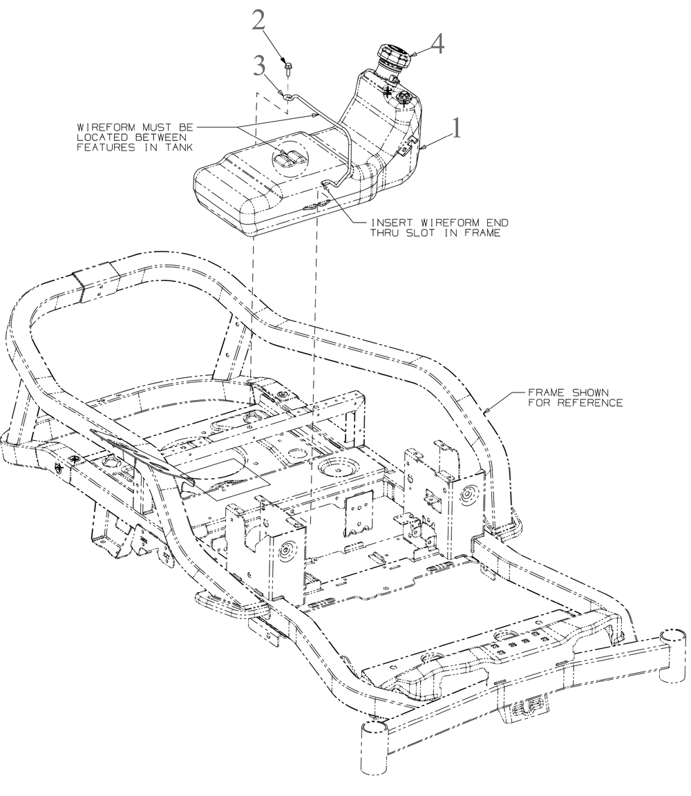 Fuel Tank 3 Diagram and Parts List for ZT1-42KH (17CSA10)(2022) Cub Cadet Lawn Tractor